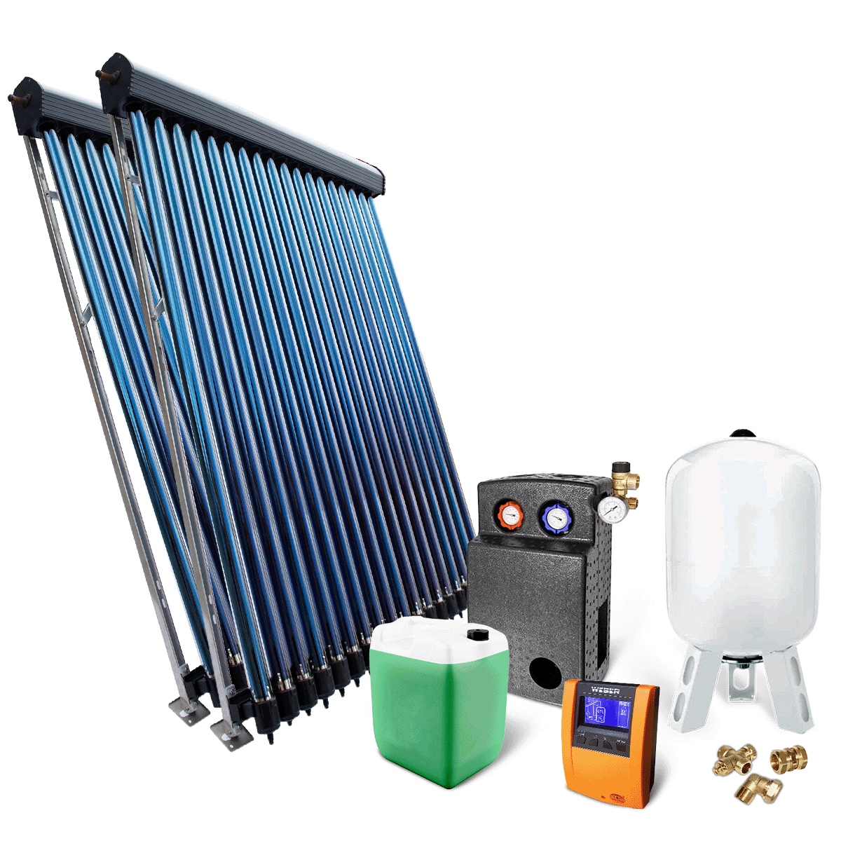 Sada vákuových solárnych kolektorov 2 x HP 30